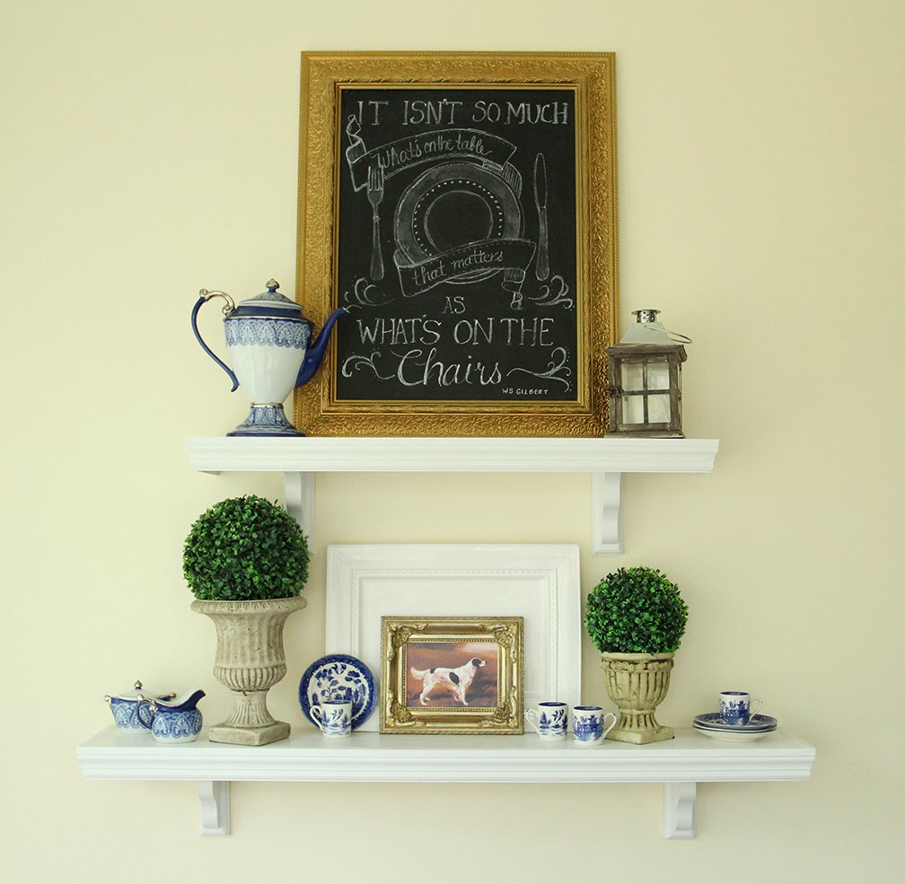 My Cafe Shelves Restyled and a Free Chalk Art Printable! – Less Than ...