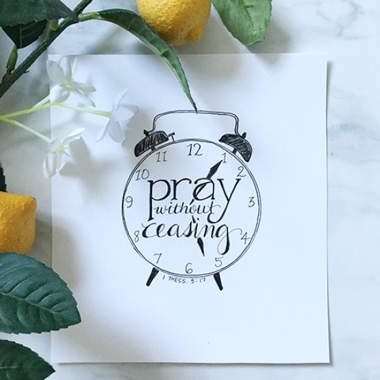 Pray Without Ceasing Free Printable