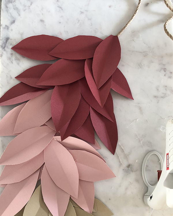 How to make a beautiful paper leaf garland! - Garden Sanity by Pet Scribbles