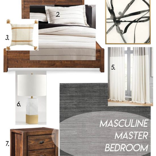 Masculine Master Bedroom Design