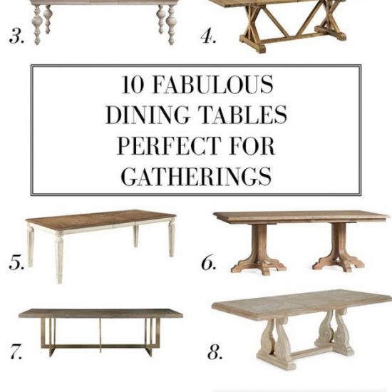 10 Fabulous Dining Tables Perfect for Gatherings