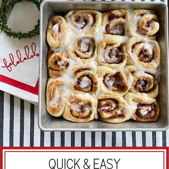 Quick and Easy Homemade Cinnamon Rolls