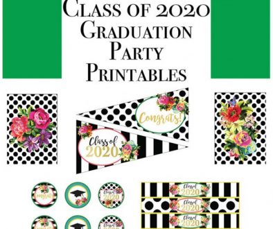 Free Floral Graduation Printables for the Class of 2020!