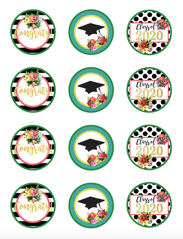 Free Floral Graduation Printables for the Class of 2020! – Less Than ...