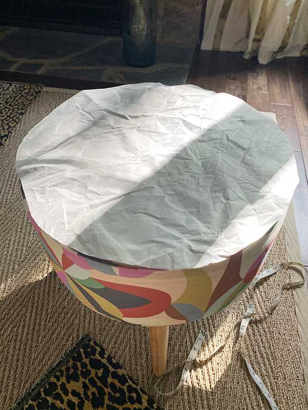 Round Ottoman Slipcover How-to – Less Than Perfect Life of Bliss