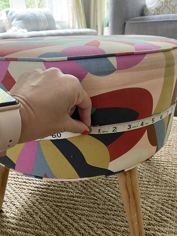 Round Ottoman Slipcover How-to – Less Than Perfect Life of Bliss